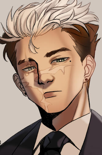 shaded bust